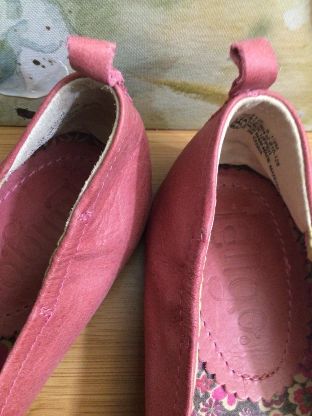 Latigo Leather Shoes Women's Leather Bettie Flats Ballet Size 9,5